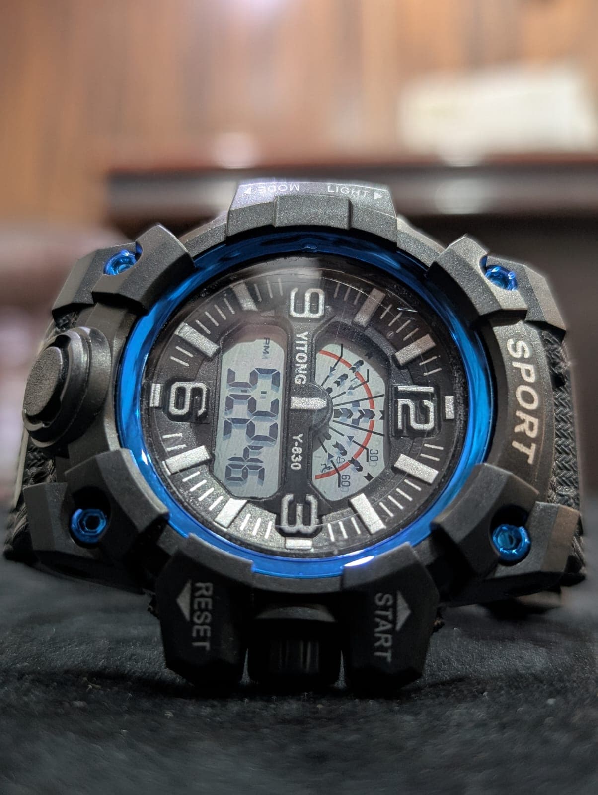 Premium Dual Display Digital-Analog Sports Watch for Men